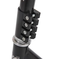 HOMCOM Trotineta pentru Adulti din Aluminiu cu Maner Ergonomic Neagra(m-7)