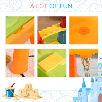 HOMCOM Loc de joaca cu nisip pentru Copii 23 de bucati(m-8)