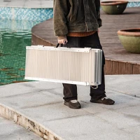 HOMCOM Rampa pliabila pentru scaun cu rotile, aluminiu antiderapant capacitate 270 kg(m-7)