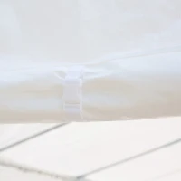 Outsunny cort gradina cu pereti si ferestre 9.75x4.85m, alb(m-9)