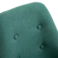 HOMCOM Set 2 Piese Scaune de Pranz captusite design modern pentru sala de pranz verde(m-10)