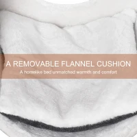 PawHut Hamac de Calorifer pentru Pisici Hamac de Fereastra pentru Pisici Gri(m-5)