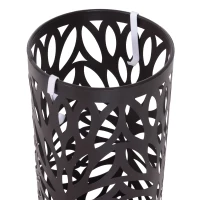 Homcom Suport Umbrele in Metal cu Scurgere Maro(m-5)