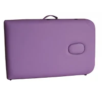 HomCom Lettino da Massaggio Fisioterapia Pieghevole con 2 Zone 182 x 60cm Viola(m-10)