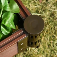 Outsunny Pat pentru Plante si Legume in aer liber de Gradina in HDPE, Maro(m-10)