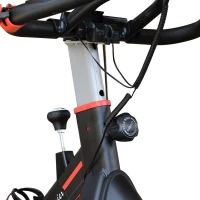 Homcom Cyclette Allenamento Aerobico da Casa Professionale in Acciaio, Nero(m-8)