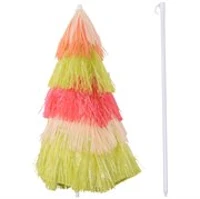 Outsunny Umbrelă Hawaiană Portabilă, Acoperitoare Ø160cm, Impermeabilă, Înălțime până la 180cm(m-5)