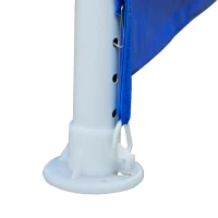 Outsunny Foisor in Otel si PE Albastru 2.7x2.7m(m-9)