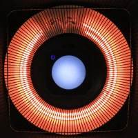 Outsunny Lampa Incalzire cu Lumini LED Putere 1000/2000W si Telecomanda(m-8)