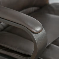 Vinsetto scaun ergonomic, imitatie piele 61x69x90-100cm, maro(m-8)