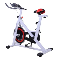 Homcom Bicicleta Fitness, Alb, negru, rosu, 107x48x100cm(m-1)
