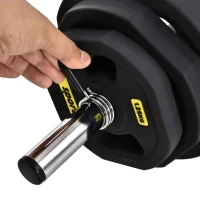 HOMCOM bara de greutate, cu discuri 1.25, 2.5, 5 kg(m-9)