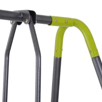 HOMCOM, loc de joaca copii, metal, 295x138x180 cm, verde(m-10)