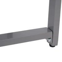 Outsunny masuta exterior, blat sticla, 50x50x50cm, gri(m-7)