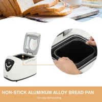 HOMCOM Masina de facut paine 12 Programe 600W, Timer 13 Ore(m-7)