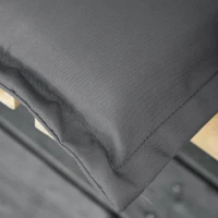 Outsunny Set 2 Bucati Perne pentru Scaune de Gradina cu Spatar Inalt Gri Inchis(m-10)