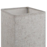 HOMCOM Lampa de Masa din Metal si Tesatura 2 Prize USB 2 Comutatoare, E27(m-10)