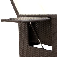 Outsunny Canapea de Gradina cu Banca Mobilier de Gradina din Ratan Maro(m-14)