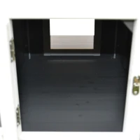 PawHut cusca inaltata cu balcon si acoperis, 83x66.5x74.7 cm(m-10)