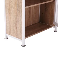 HOMCOM Mobilier pe Colț cu Masă de Birou pentru Calculator Extractibilă din Lemn MDF(m-10)