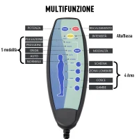 Homcom Fotoliu Rabatabil Masaj Incalzire din Piele Sintetica si Lemn Taburet Inclus Negru(m-7)