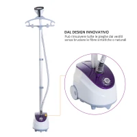 HomCom Fier de Calcat cu Vapor Vertical Profesional cu Rezervor 1.8L 1800W(m-6)