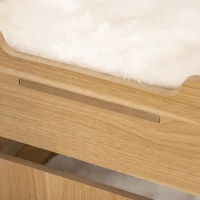 PawHut pat pisici, cu 2 nivele, perne incluse, 50x50x50cm(m-9)