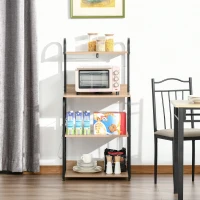 Homcom Dulapior Microunde 60×40×125 cm – Rafturi & Carlige Metalice(m-2)