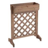 Outsunny, vaza cu grile pentru plante cataratoare, 68x30x85.5cm(m-4)