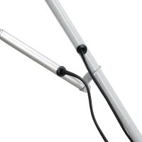 Homcom Lampada da Terra con 2 Paralumi con Collo Flessibile in Acciaio Lampadine E27 E14 Ф28 x 179.5cm(m-7)