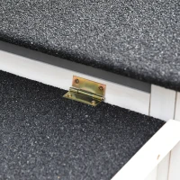 PawHut Cotet din Lemn pentru Exterior Casuta pentru Gaini si Spatiu Deschis Ingradit(m-9)