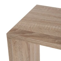 Homcom Biblioteca de Perete – 3 Rafturi, Lemn Natural(m-7)