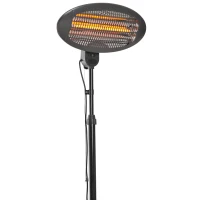 Outsunny Lampa Sistem de Incalzire pentru Extern 2000W Negru 180-210cm(m-7)