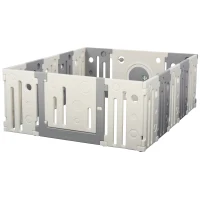 HomCom gard 16 piese delimitare trecere copii,190x150x64cm(m-1)