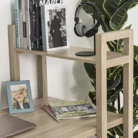 HOMCOM birou cu biblioteca si 3 rafturi, 120 x 67 x 120.5 cm(m-9)