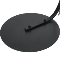 HOMCOM Lampa de Podea tip Arc cu Abajur din Tesatura Comutator cu Pedala Negru(m-9)