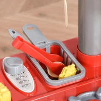 HOMCOM Jucarie Bucatarie pentru copii 3-6 ani, 50 Accesorii cu Casa jucarie(m-9)