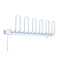 Homcom Radiator pentru Uscat Pantofi Electric de Perete in Aliaj de Aluminiu Alb L86*W11*H23.5cm(m-1)