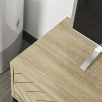 HOMCOM Mobilier pentru TV 2 sertare 2 rafturi pentru sufragerie culoare lemn 120 x 39 x44.5cm(m-7)