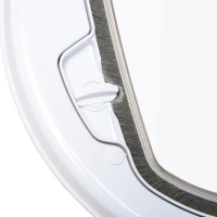 PawHut usa batanta pentru pisici, Φ30x4 cm, alba(m-8)