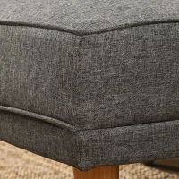 HOMCOM Canapea Extensibila pe Colt cu 3 Locuri din Tesatura Gri Lounge Reversibil(m-9)