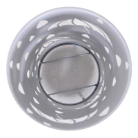 Homcom Suport pentru Umbrele in Metal cu Scurgere Gri Deschis(m-8)