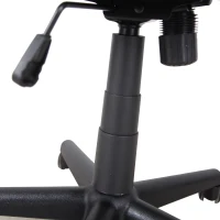 Vinsetto Scaun cu Roti de Birou in Tesatura din Plasa Negru(m-9)