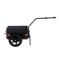 HOMCOM Remorca Carucior pentru Bicicleta cu Cos in Otel, 144x59x80cm(m-4)