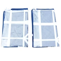 Outsunny 2 Pannelli laterali per gazebo pieghevole, blu, 3x2m(m-8)