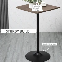 HomCom masa inalta pentru bar, 60x60x103 cm(m-5)