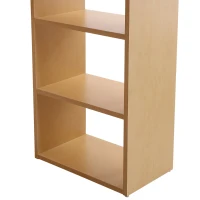 Homcom Birou modern cu 3 Sertare si Rafturi in Lemn Natural 120x49x72cm(m-10)