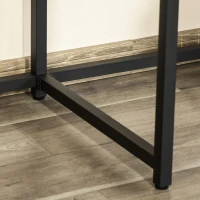 Homcom Birou Dublu – Stil Industrial, MDF & Metal, 200 cm(m-8)