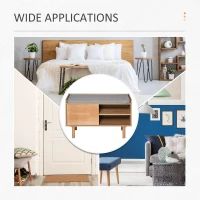 HOMCOM Mobilier Suport de Pantofi din Lemn cu Banca Capitonata Polita si Dulapior(m-7)