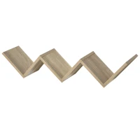 HOMCOM Biblioteca de Perete in Forma de V din Lemn pentru Casa si Birou 80.6 x 16 x 15.2cm(m-1)